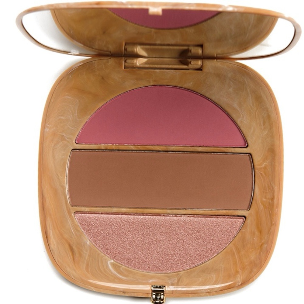 MARC JACOBS BEAUTY O!MEGA X THREE POWDER BLUSH-BRONZE-HIGHLIGHTER PALETTE